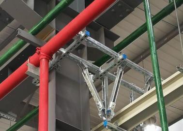 柳城该抗震支架的整体式支吊架结构协调性好